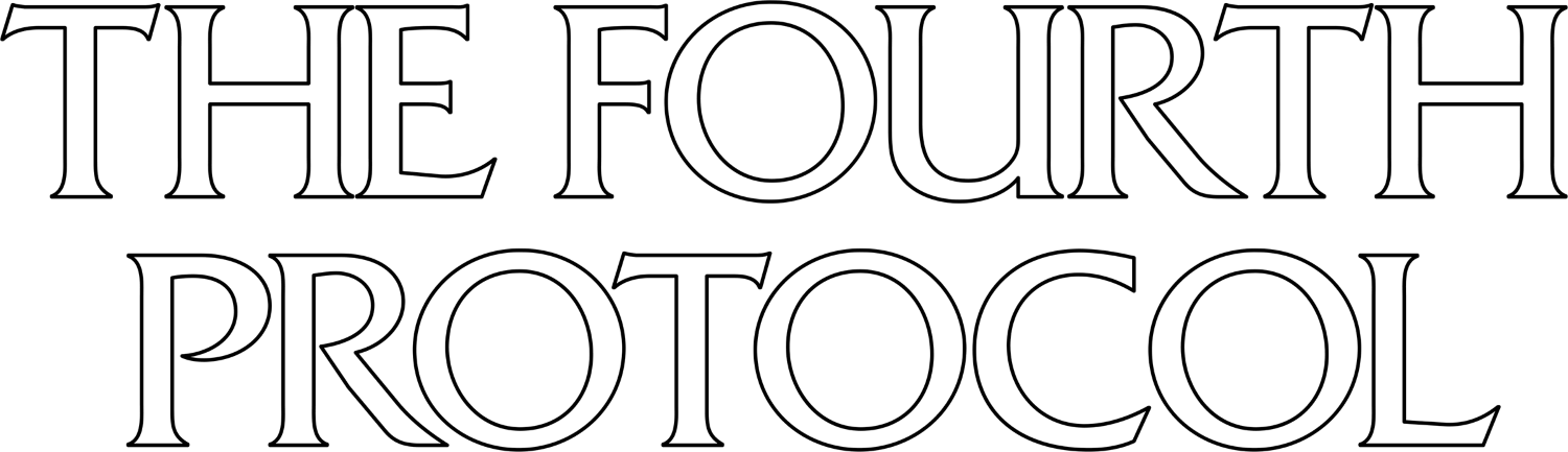 The Fourth Protocol logo for Commodore 64